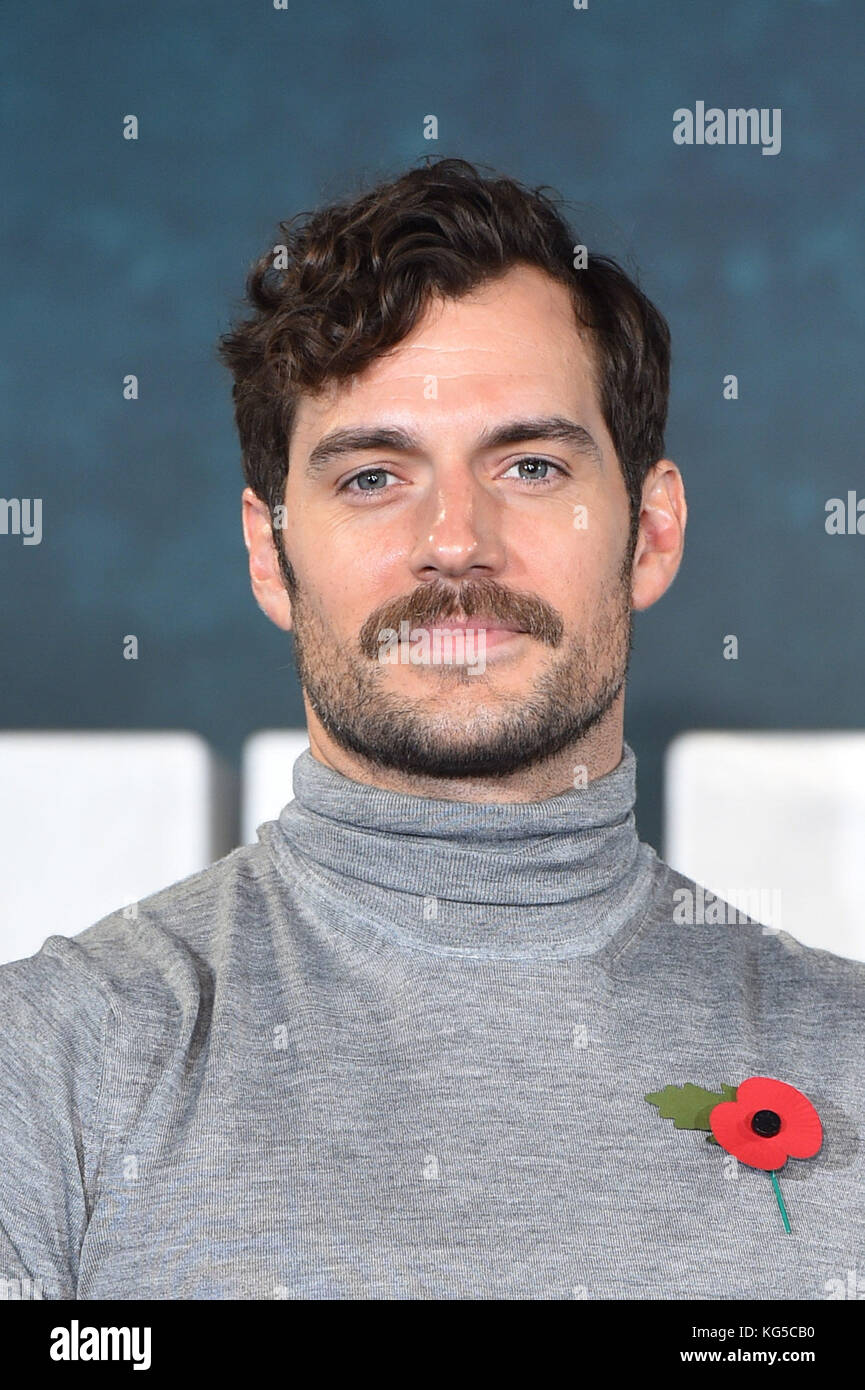 Henry Cavill attending the Justice League photocall, at The College,  Southampton Row, London. PRESS ASSOCIATION Photo. Picture date: Saturday  November 4th, 2017. Photo credit should read: Matt CrossickPA Wire Stock  Photo -