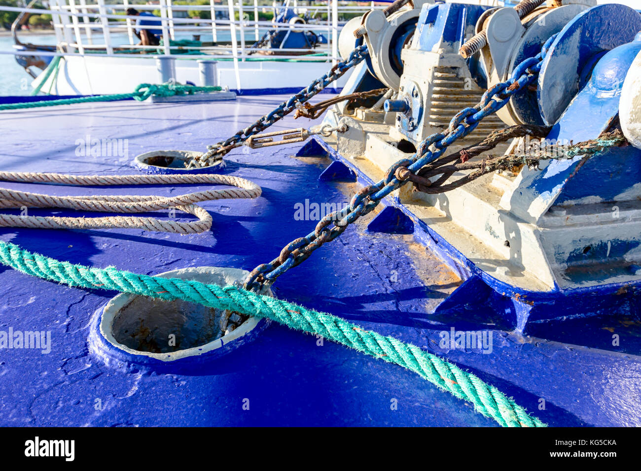 Ship Anchor Chain Winch High Resolution Stock Photography and Images
