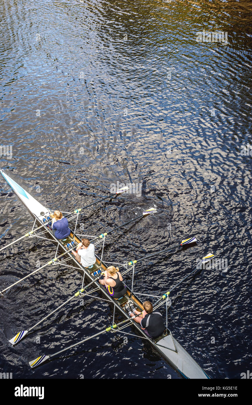 Four rowers in a canoe on the river ouse hi-res stock photography and ...