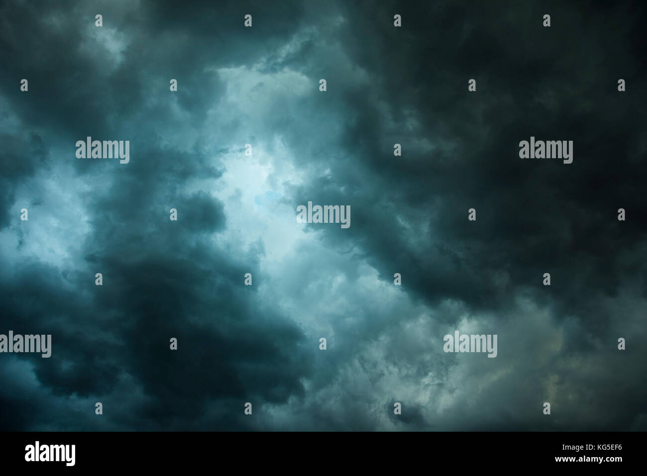 Dark sky with black clouds brings storm rain Stock Photo - Alamy