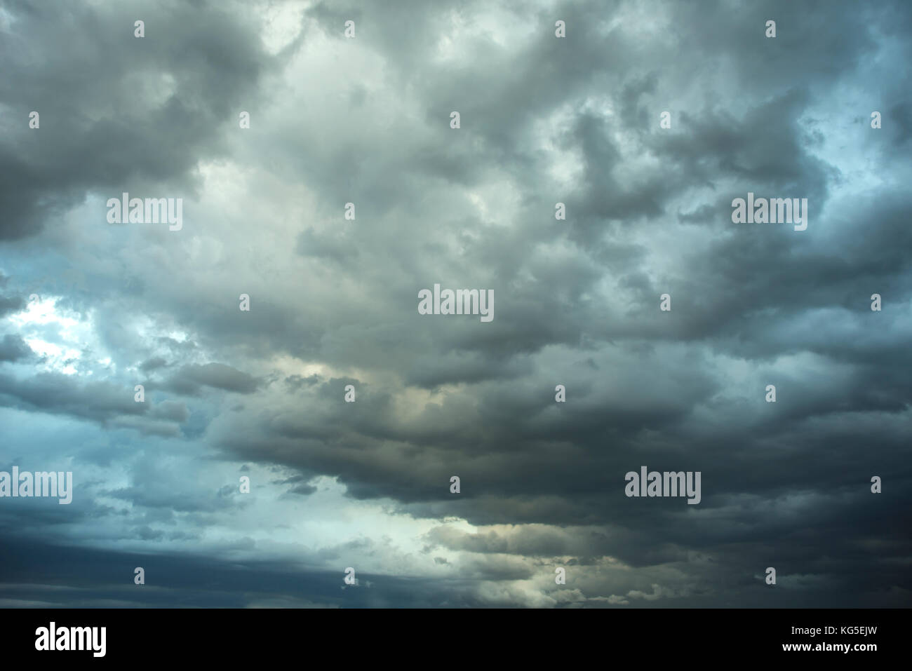 Dark sky with black clouds brings storm rain Stock Photo - Alamy