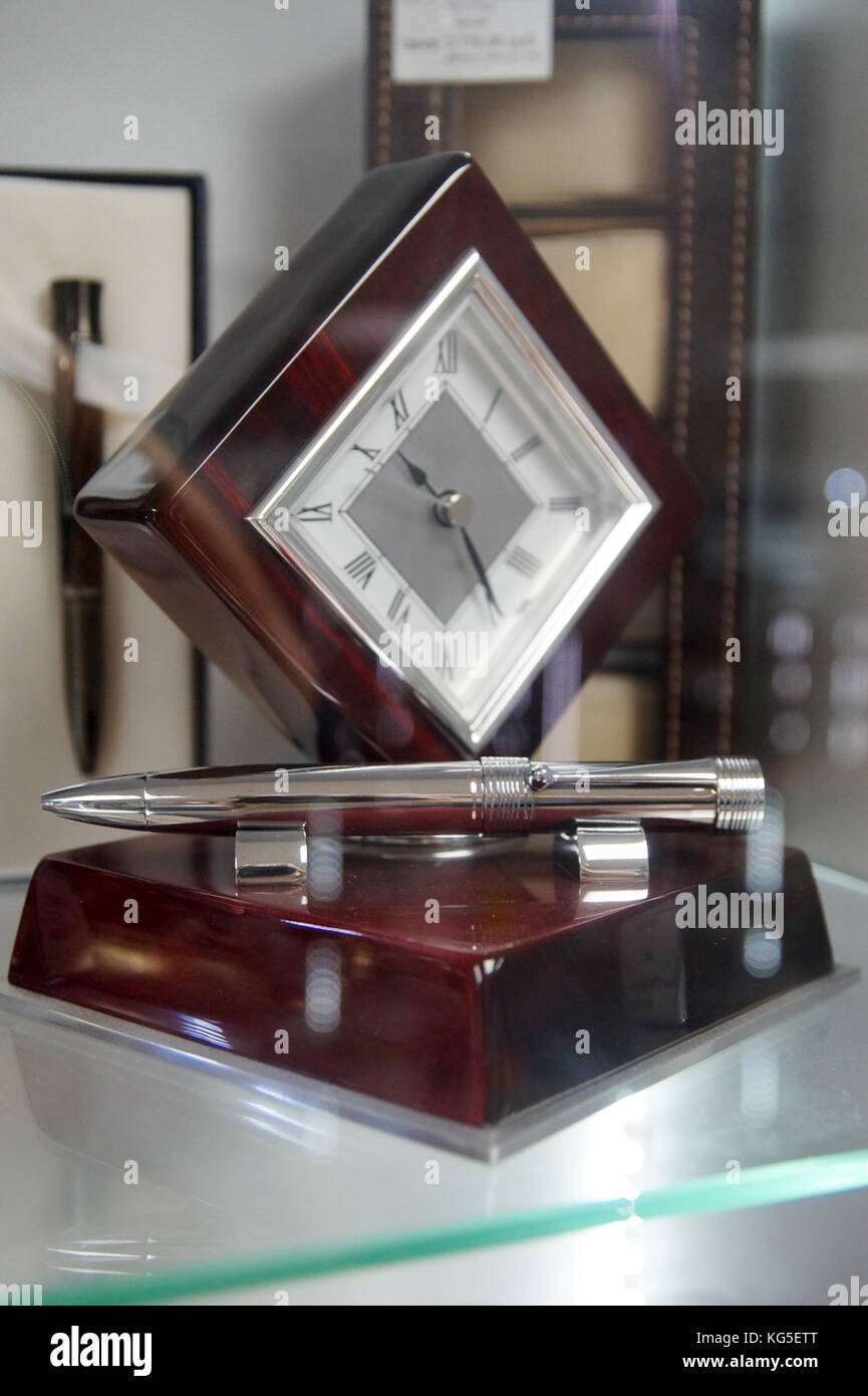 Stylish luxury watch made of wood.Isolated Stock Photo Alamy