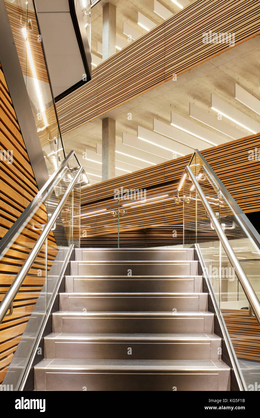 Detail of stairs. The Big Data Institute, Oxford, United Kingdom ...
