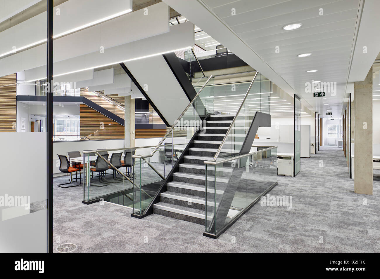 View of stairs from office. The Big Data Institute, Oxford, United ...