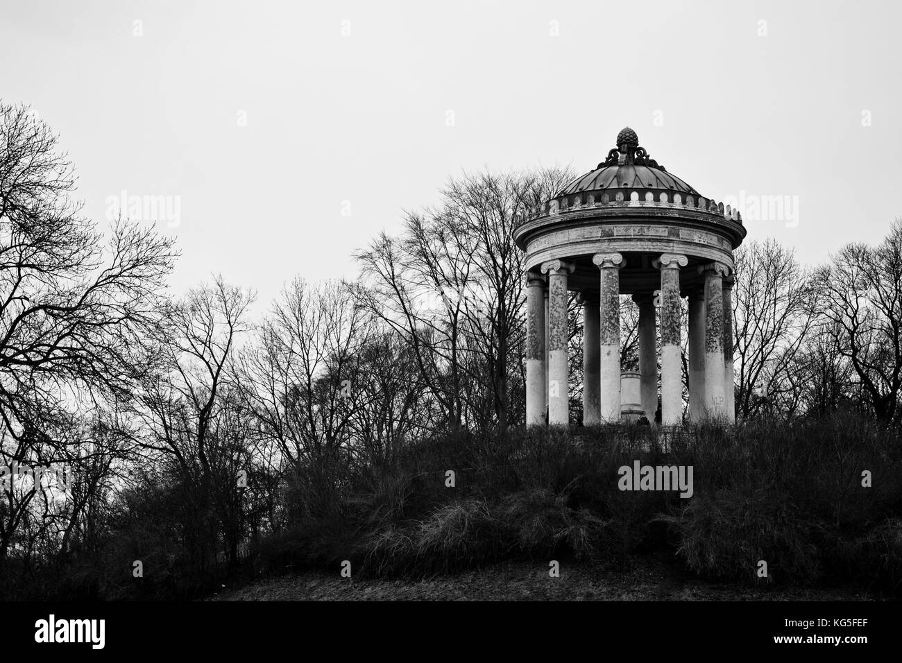 Monopteros in the Englischer Garten (English Garden), Schwabing, Munich, Bavaria, Germany Stock Photo