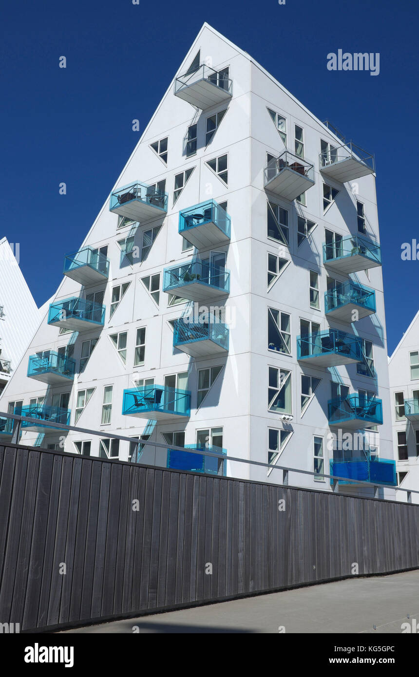 Aarhus, cultural capital in 2017 - new building Isbjerget in Aarhus O in the harbour Stock Photo