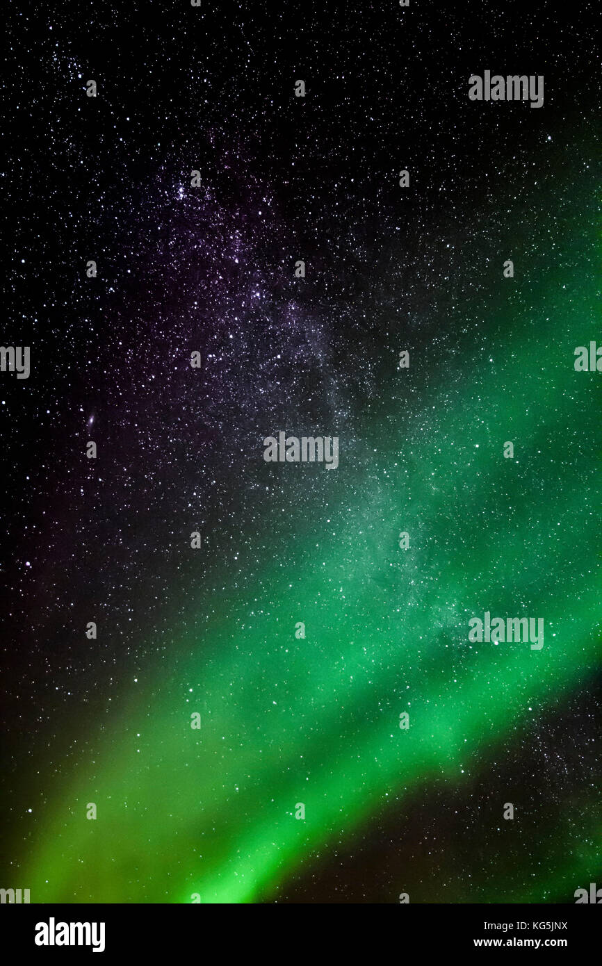 Aurora Borealis or Northern lights, Iceland Stock Photo - Alamy