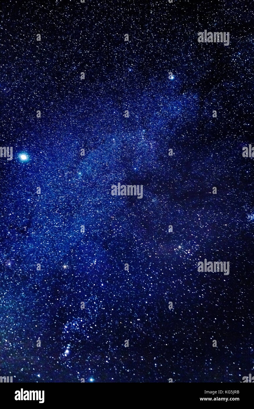 Milky Way Galaxy, Lapland, Sweden Stock Photo