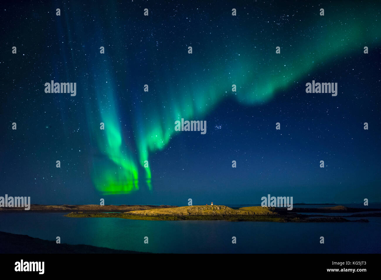 Aurora Borealis or Northern Lights, Iceland Stock Photo - Alamy