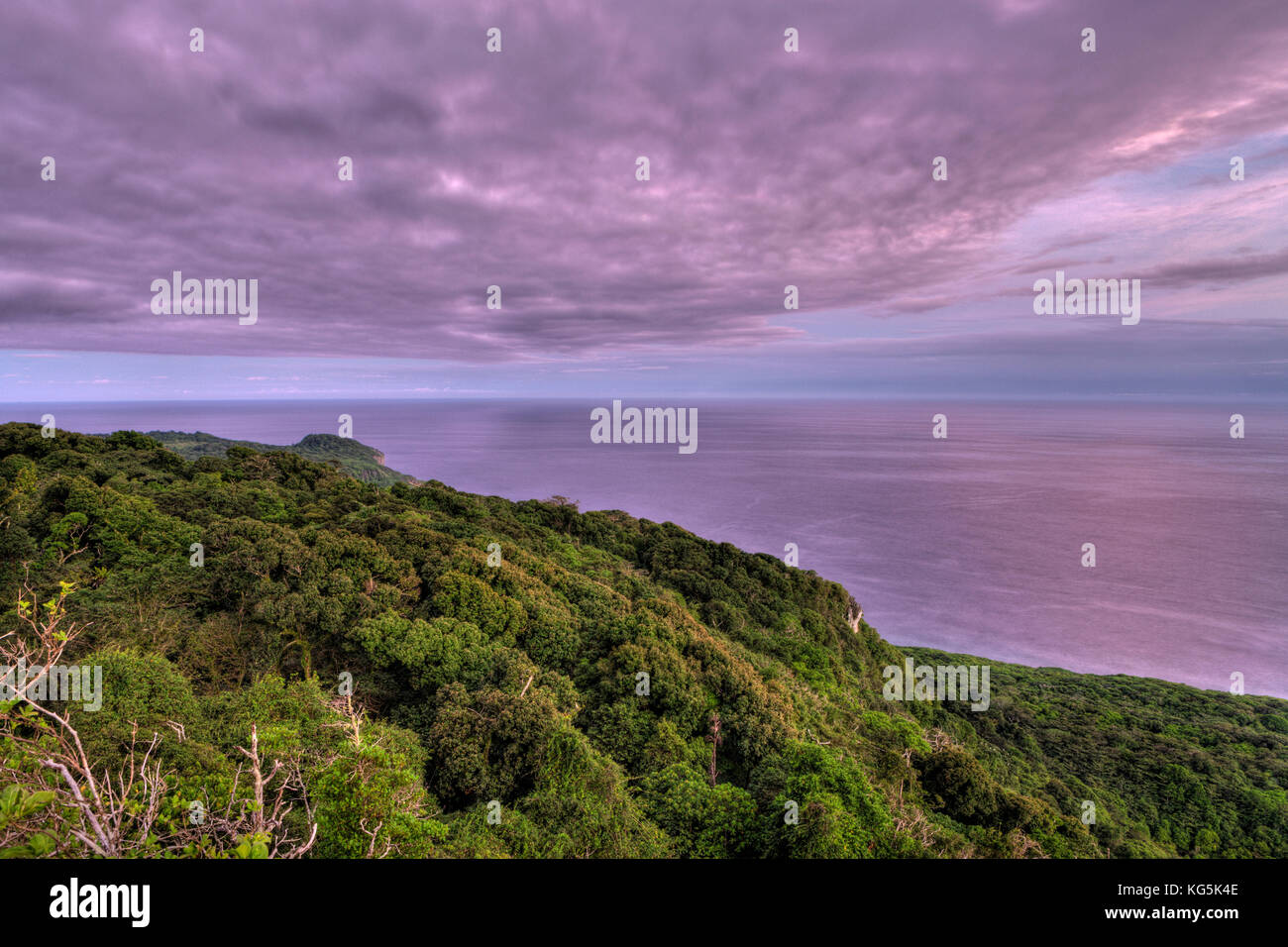 View from Margaret Knoll Lookout, Christmas Island, Australia Stock Photo