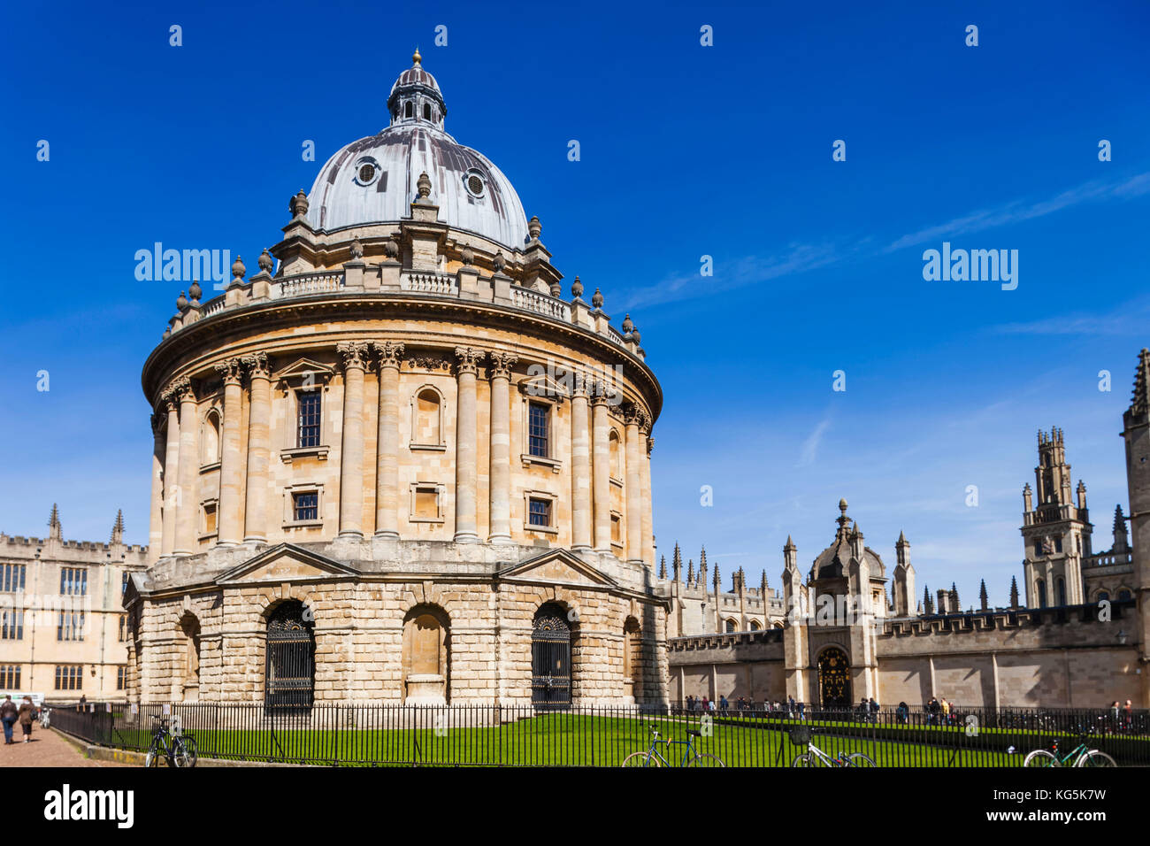 England, Oxfordshire, Oxford, Oxford University, Bodleian Library, Radcliiffe Camera Stock Photo