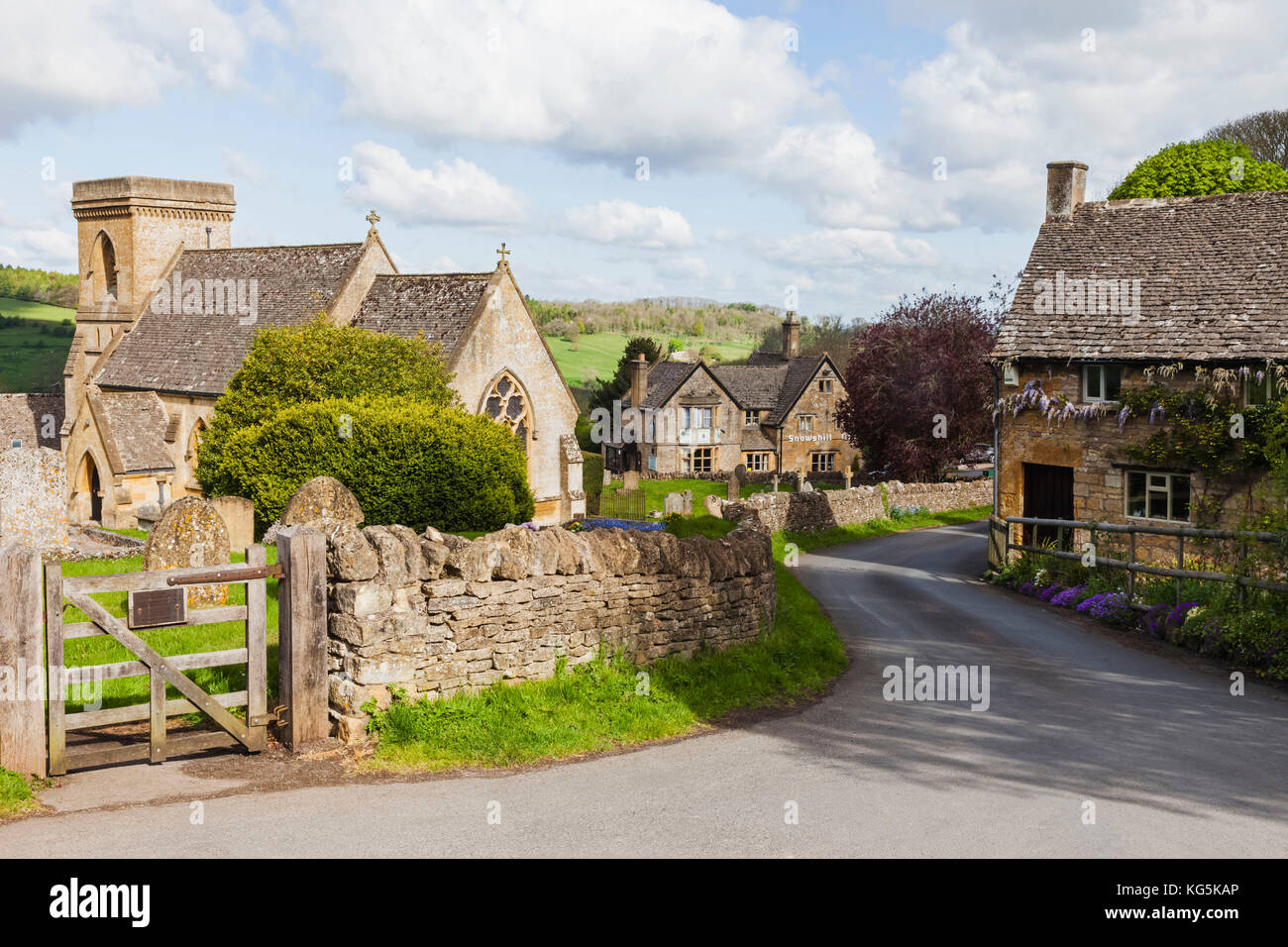 England, Cotswolds, Worcestershire, Snowshill Stock Photo