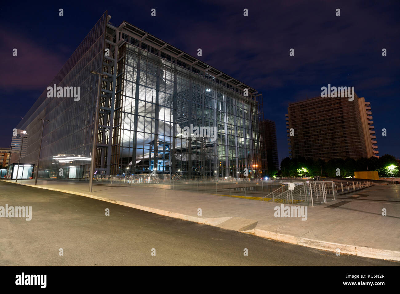 Italy, Lazio, Rome. The cloud of Massimiliano Fuksas Stock Photo