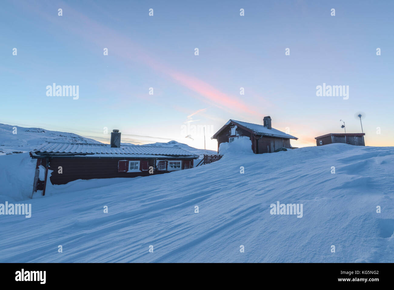 Houses Covered With Snow Riksgransen Abisko Kiruna Municipality houses-covered-with-snow-riksgransen-abisko-kiruna-municipality