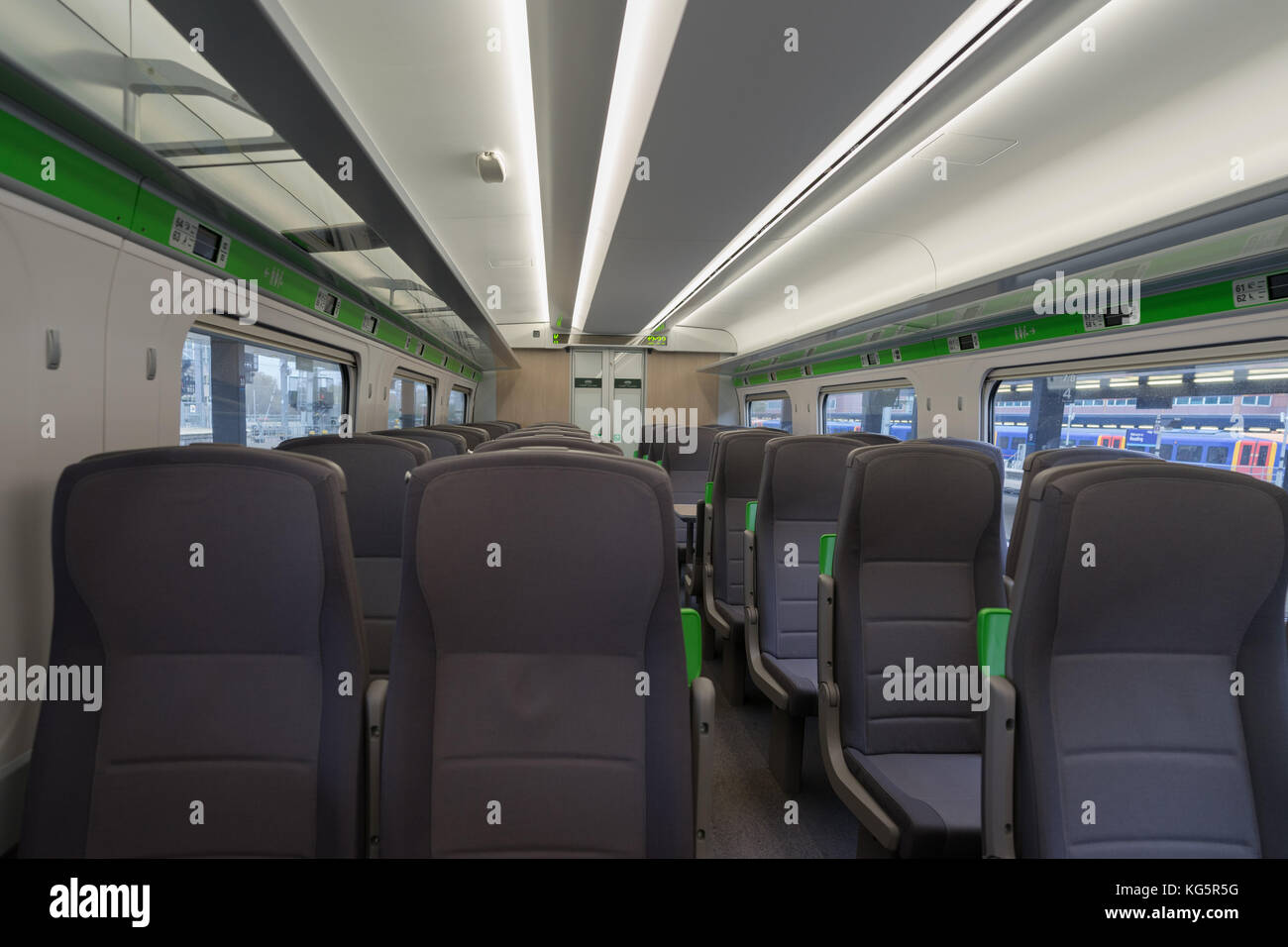 Interior of a Great Western Railway Class 800 Intercity Express train in  the first month of operation Stock Photo - Alamy