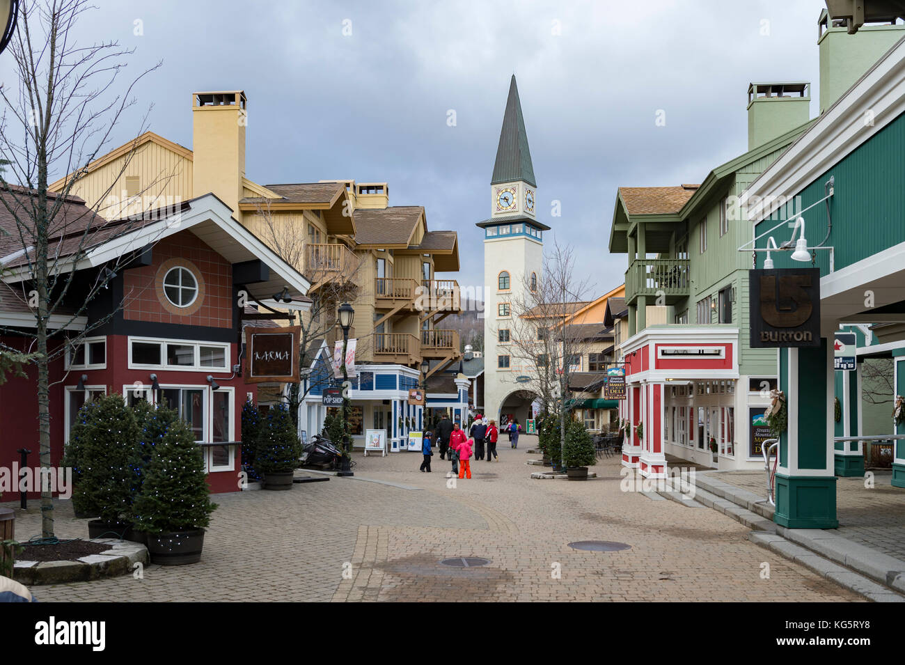 Stratton ski village Vermont, USA Stock Photo Alamy