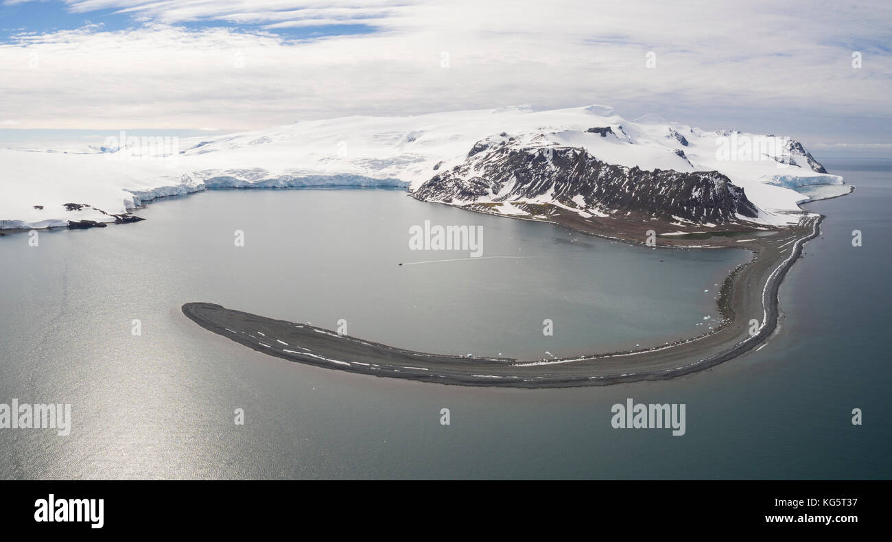 Aerial Panorama of Yankee Harbour, Antarctica Stock Photo - Alamy