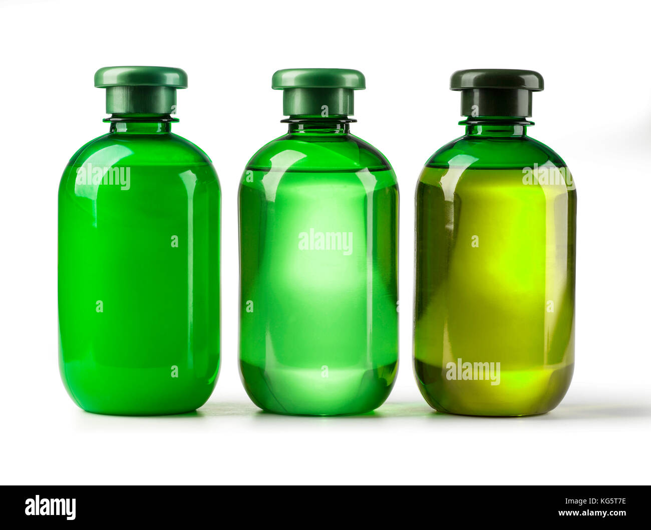 Shampoo bottle on a white background with clipping path Stock Photo