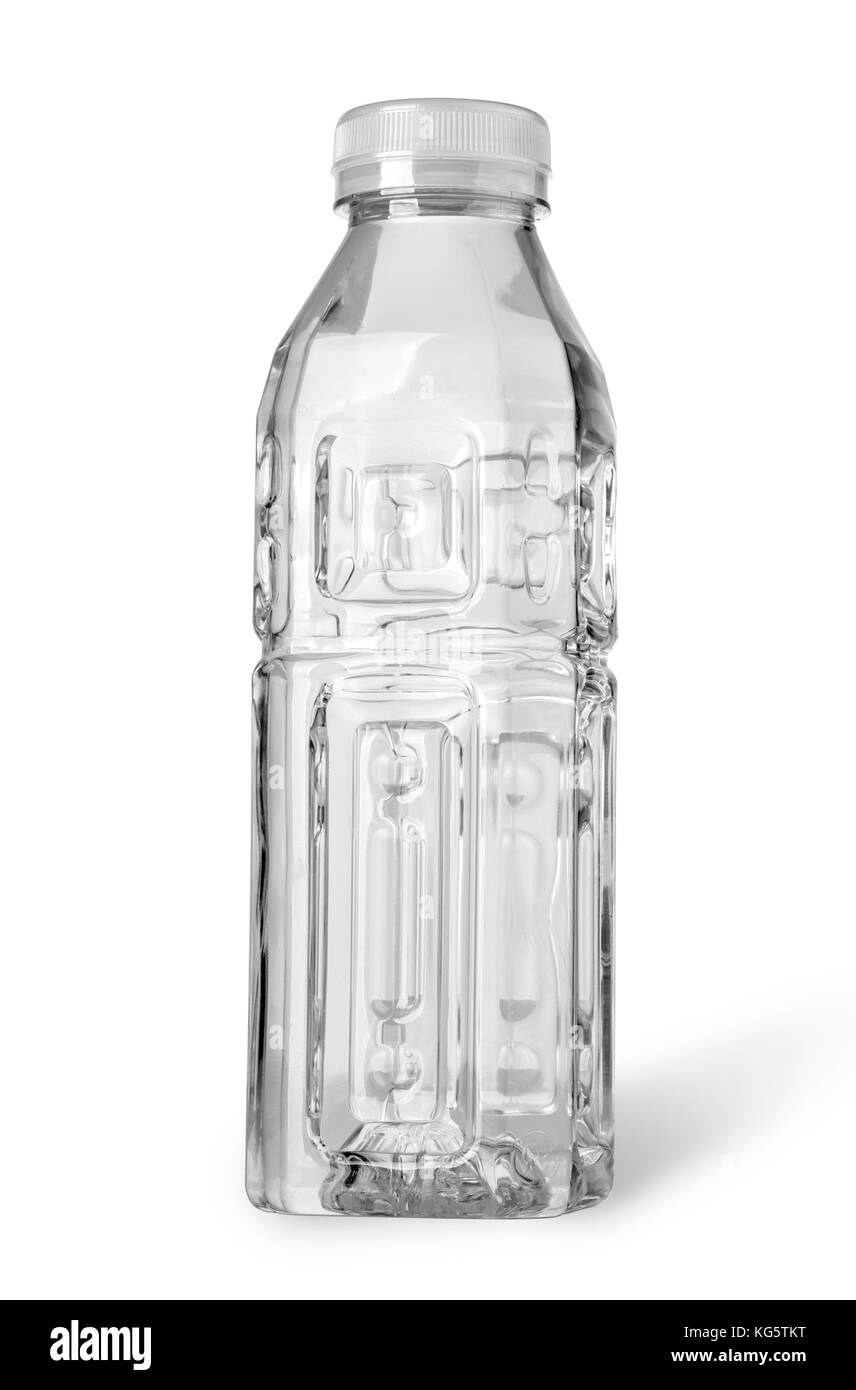 plastic bottle of water isolated on a white background with clipping path Stock Photo