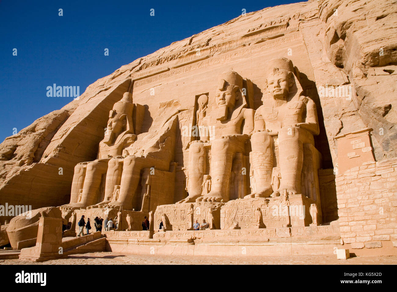 Abu Simbel archeological site in Egypt North Africa Stock Photo