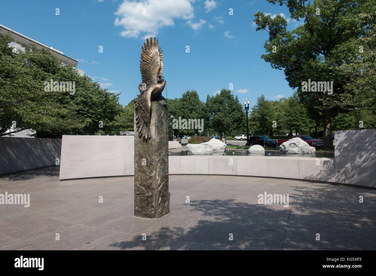 The Japanese American Memorial, Washington DC, United States. Stock Photo