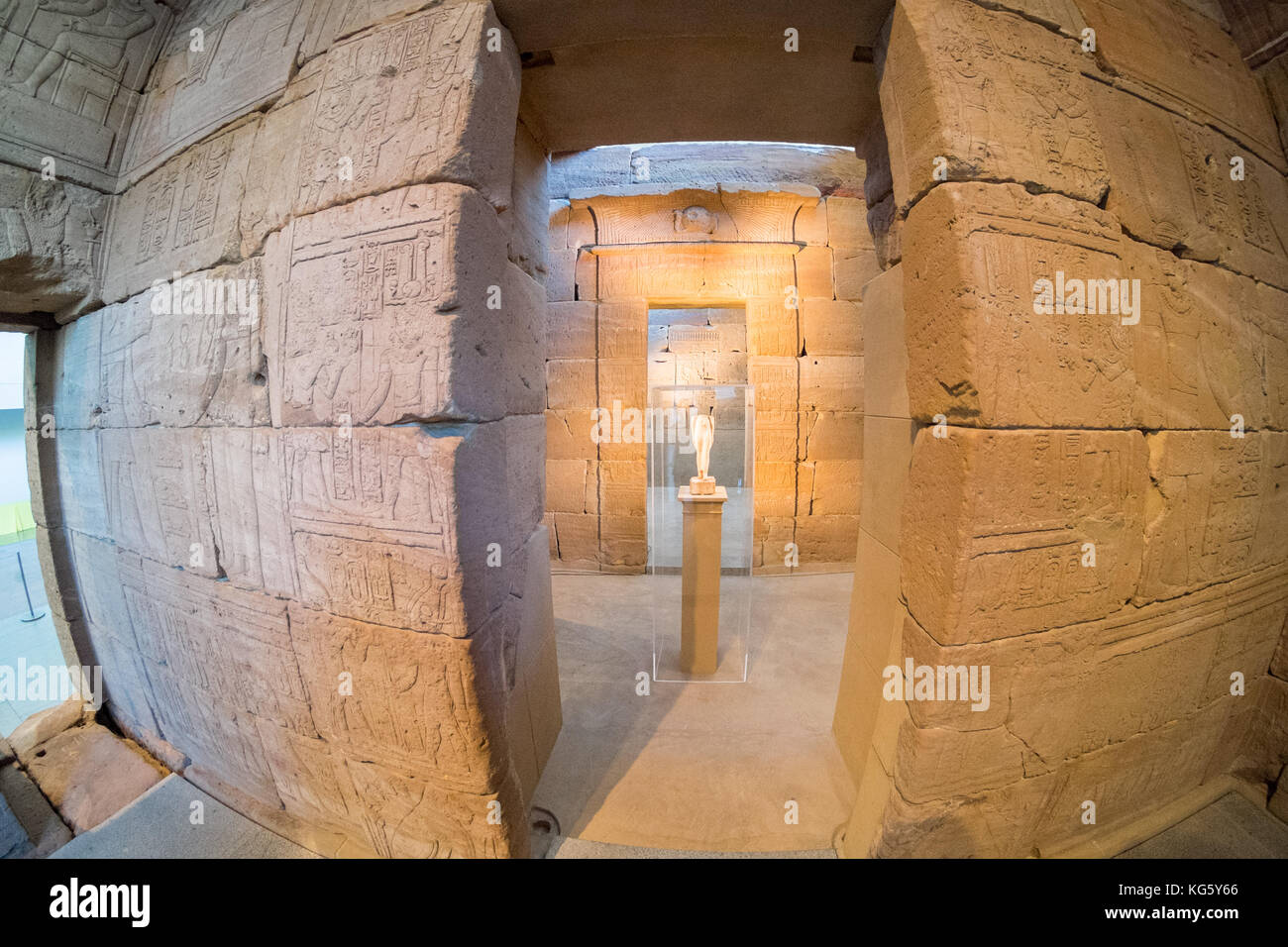 Egyptian Temple Of Dendur Inside The Metropolitan Museum Of