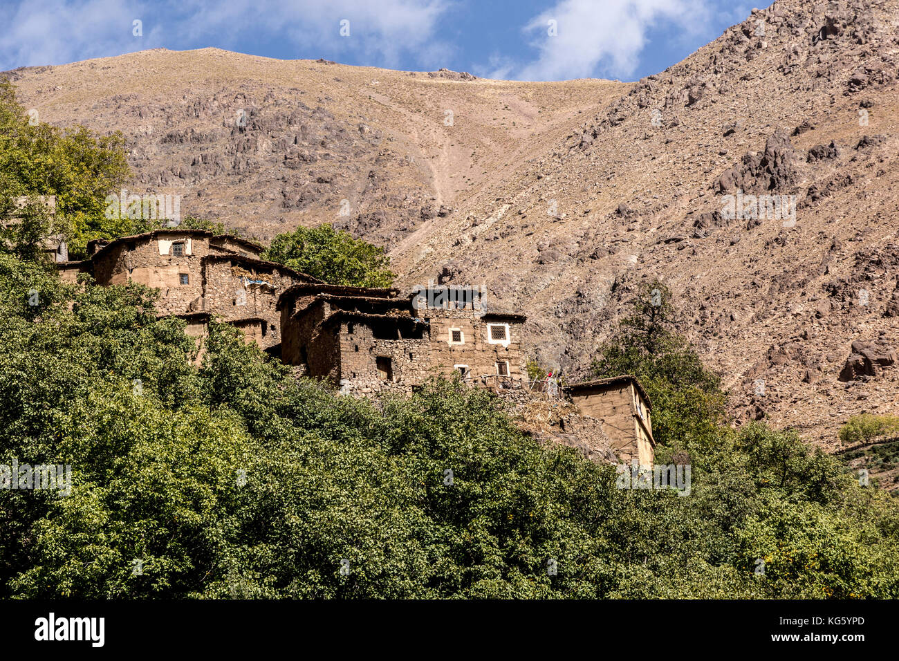 A Berber village in high Atlas mountains. Stock Photo