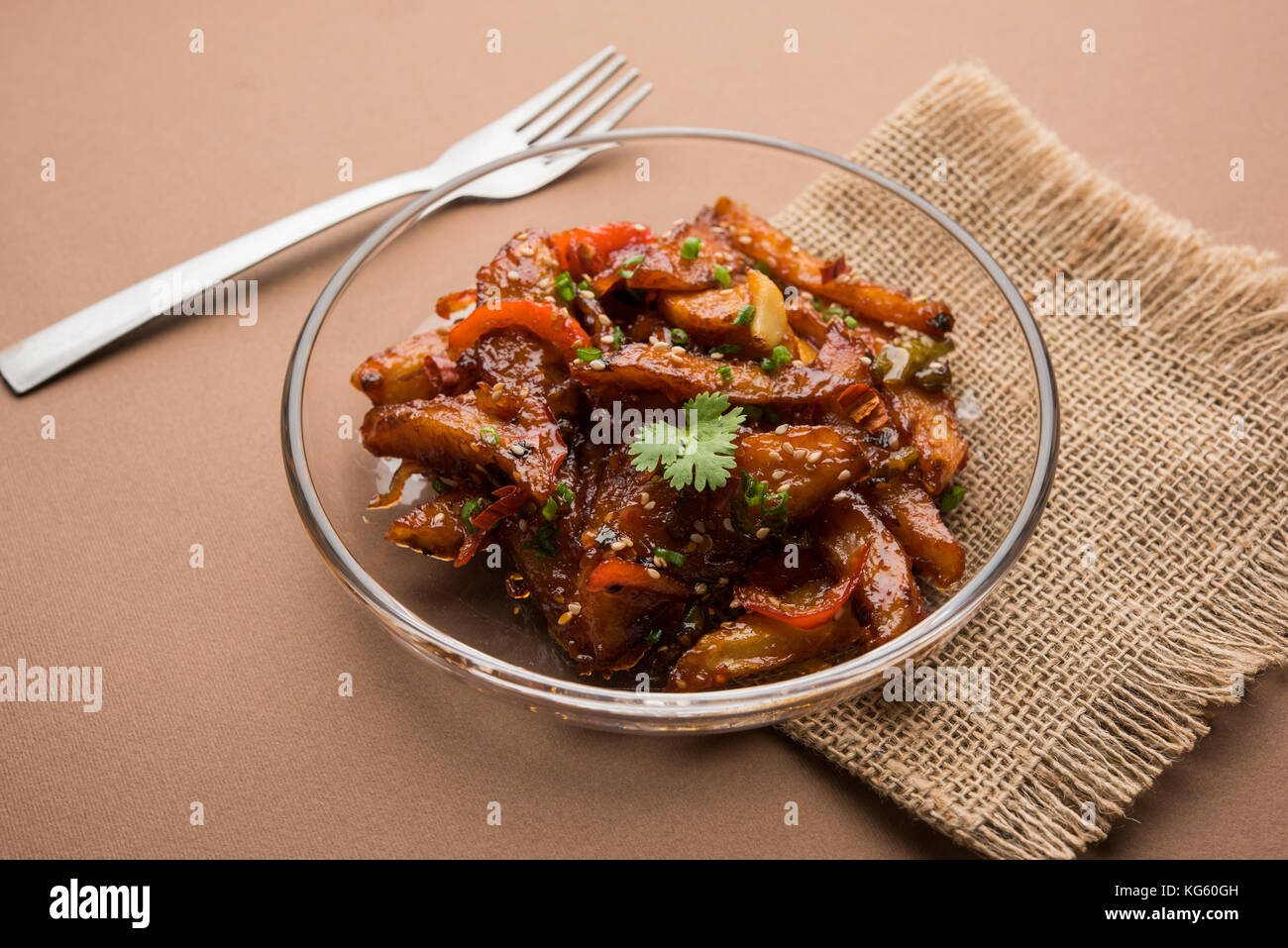 Honey Sesame Chilli Potato Recipe - Indian Chinese Chilli Potato