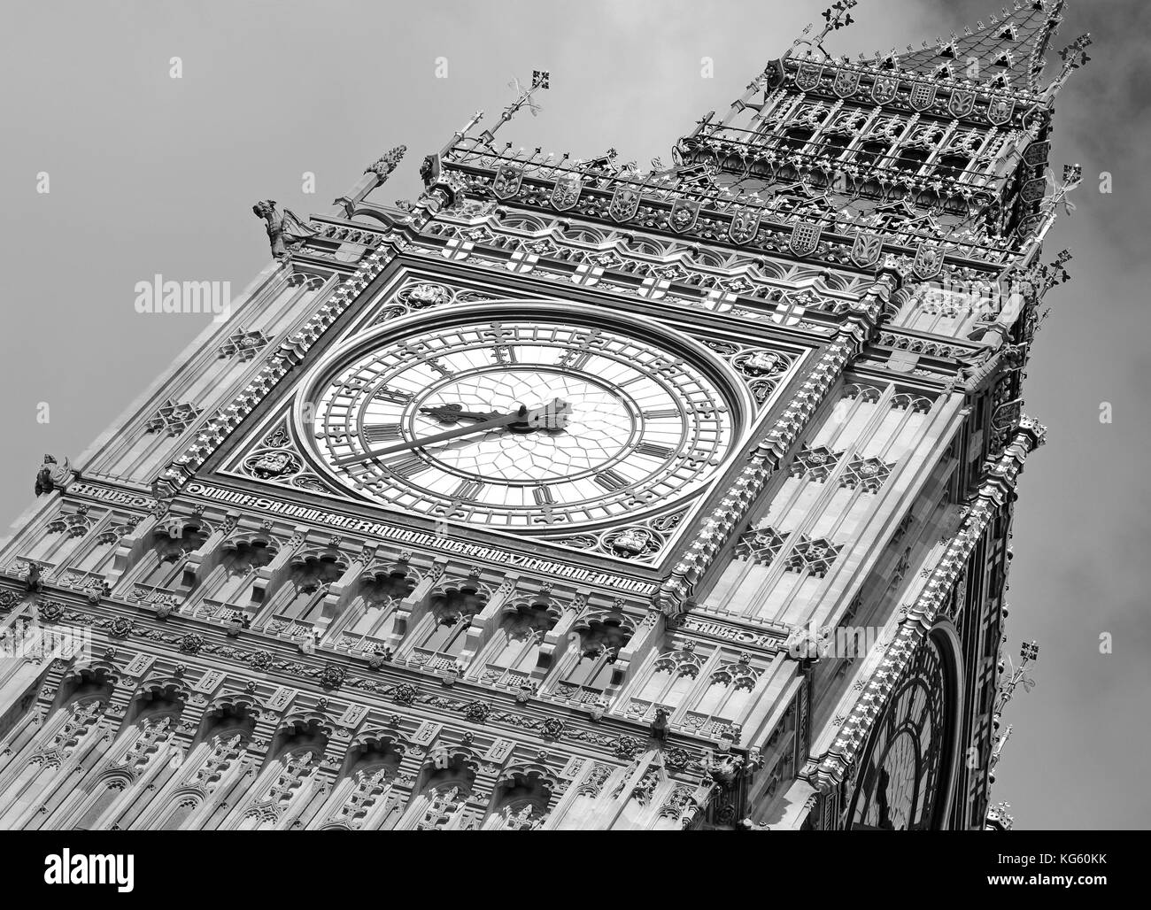 Big Ben clock tower, also known as Elizabeth Tower near Westminster