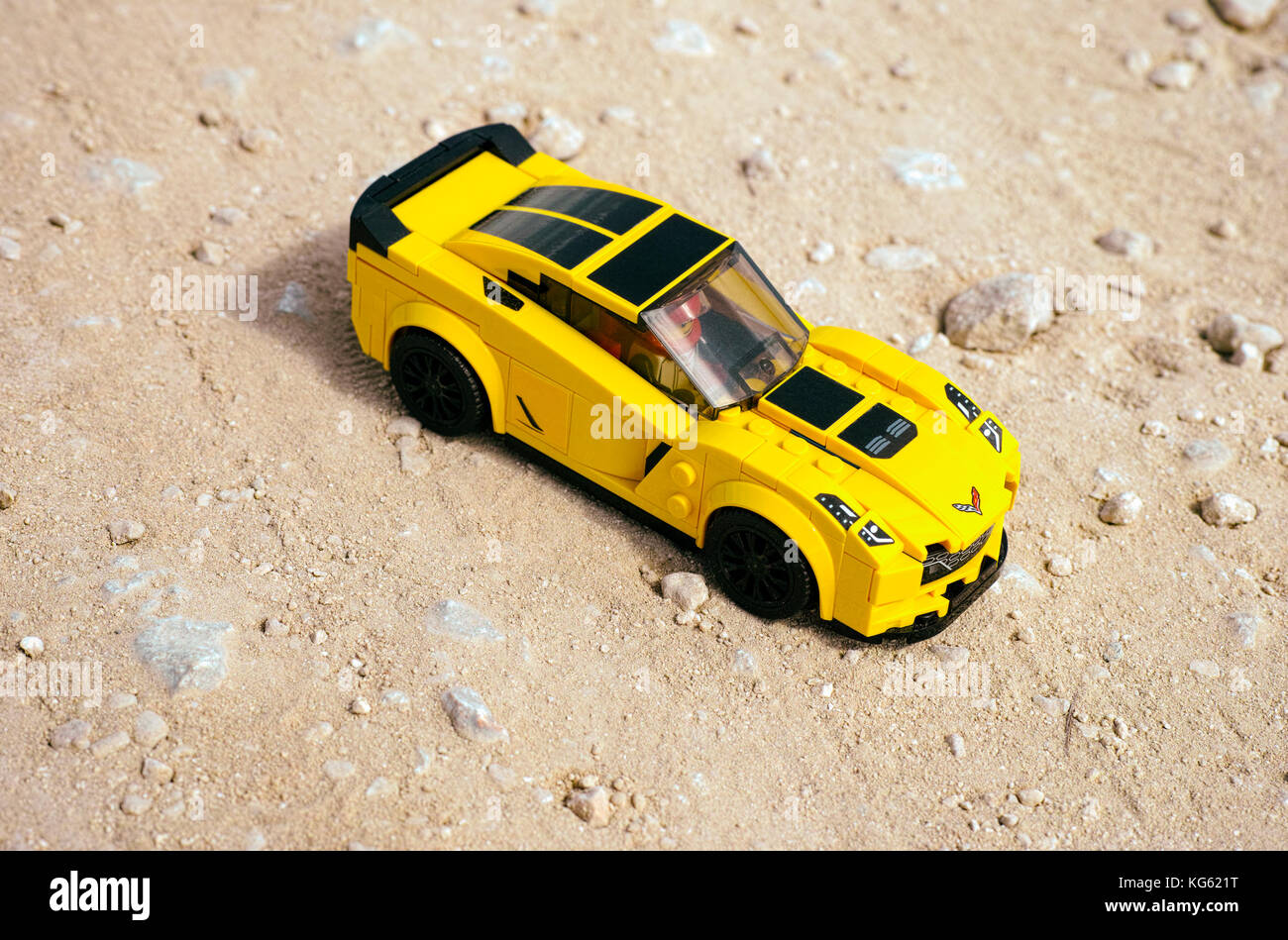 Paphos, Cyprus   October ,  Lego Chevrolet Corvette Z by