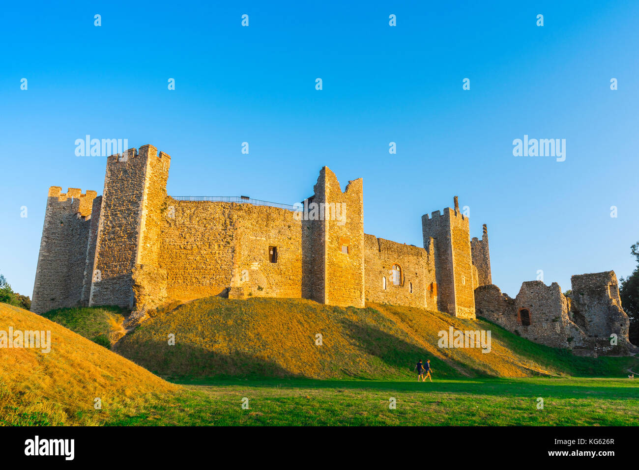Framlington Framlingham Castle Suffolk, the 12th century castle in Framlingham ...