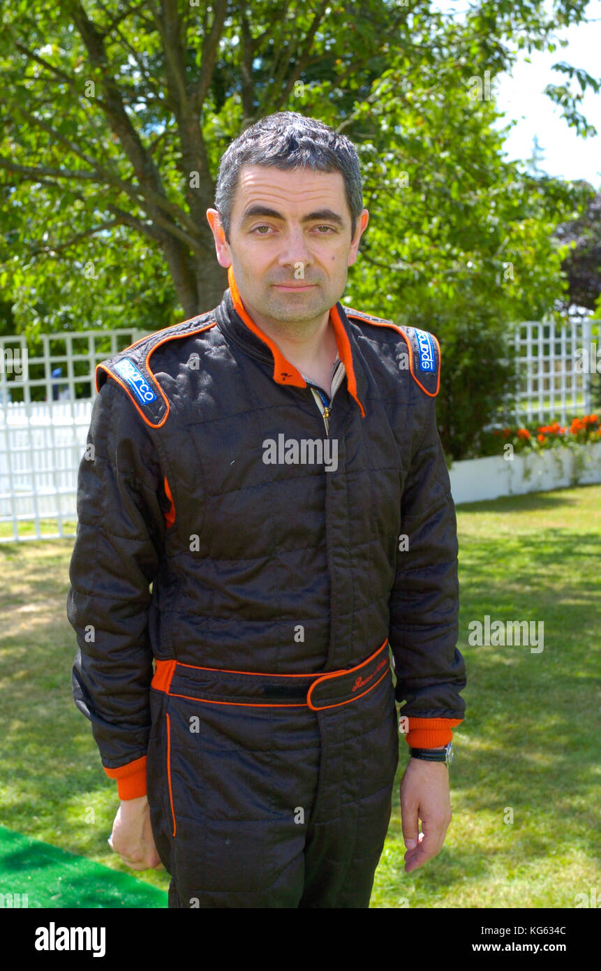 Rowan Atkinson aka Mr Bean at the Festival of Speed, Sussex, England UK 2004 Stock Photo