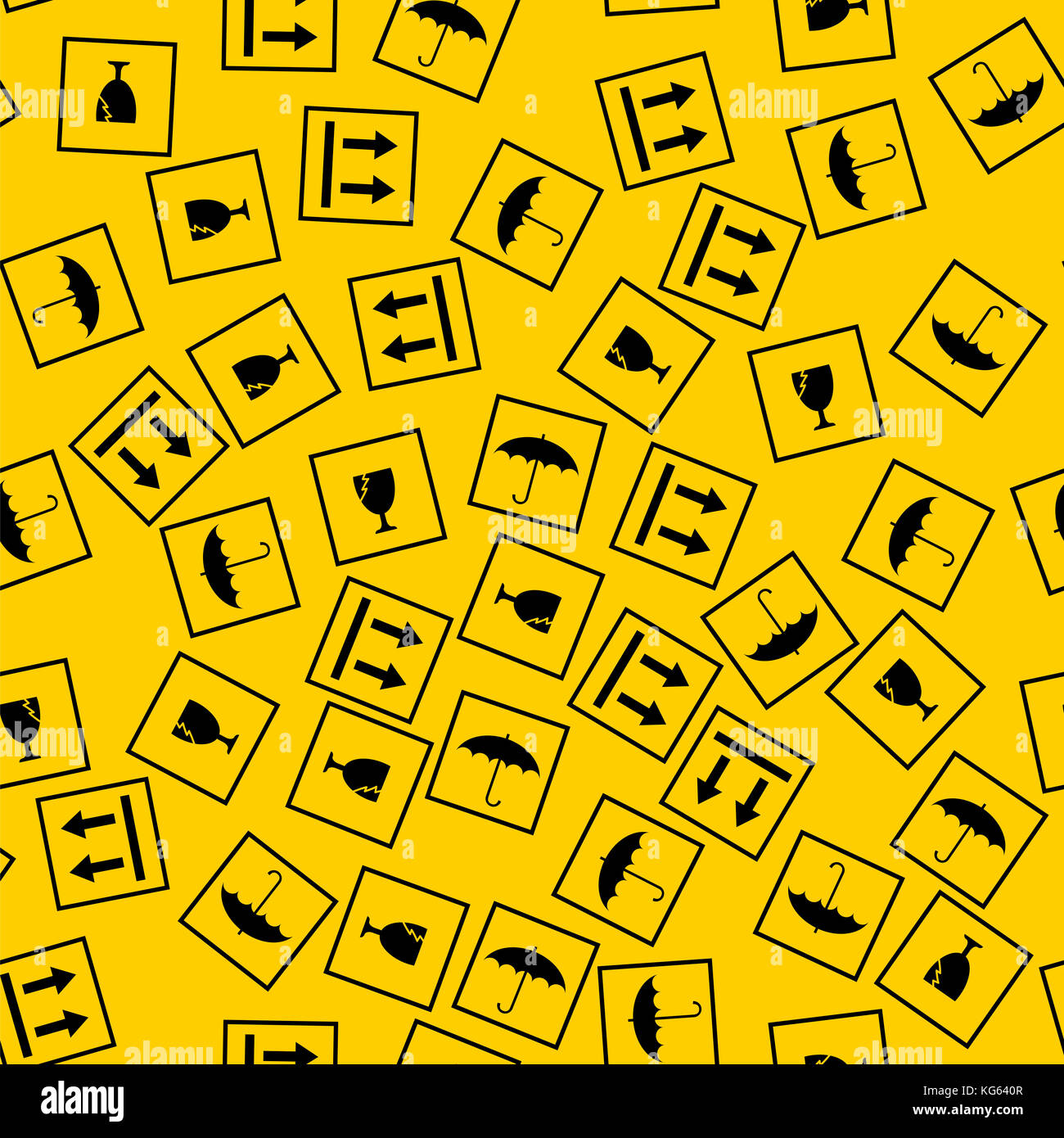 Different Symbols Seamless Pattern Stock Photo - Alamy