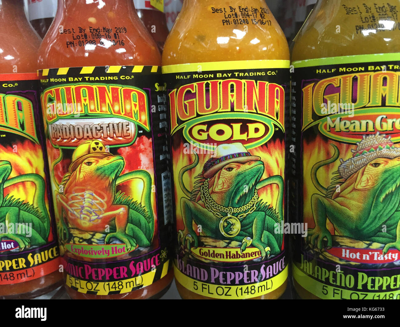 Hot Sauce Display in Specialty Grocery Store, NYC, USA Stock Photo Alamy