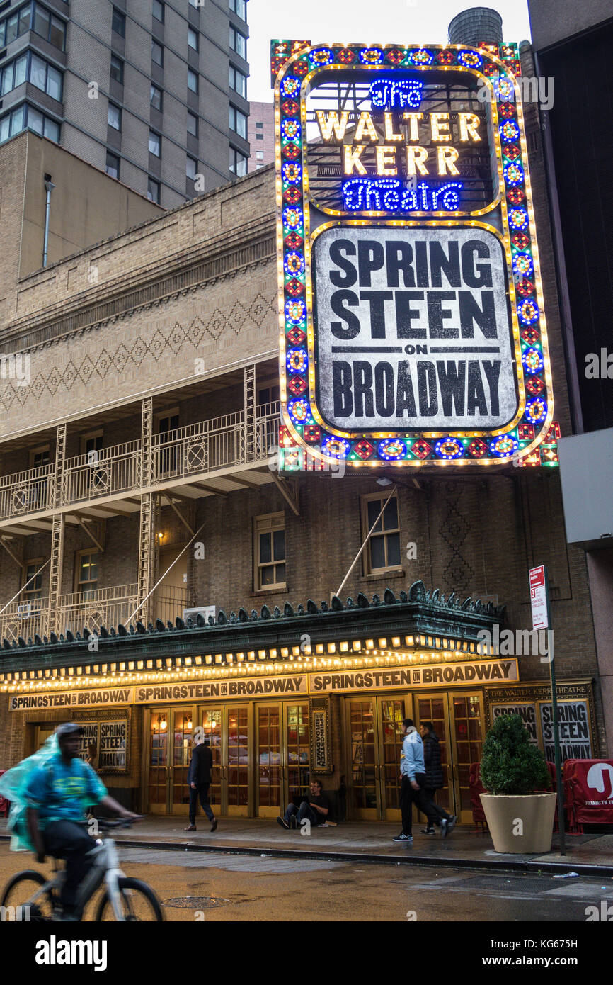 Walter Kerr Theatre Marquee Featuring 