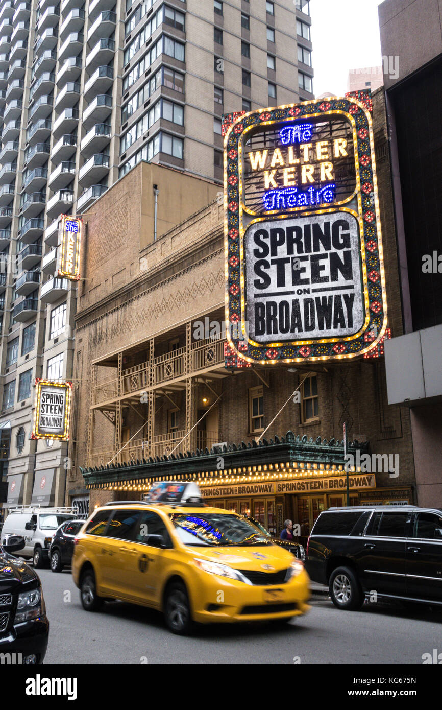 Walter Kerr Theatre Marquee Featuring 