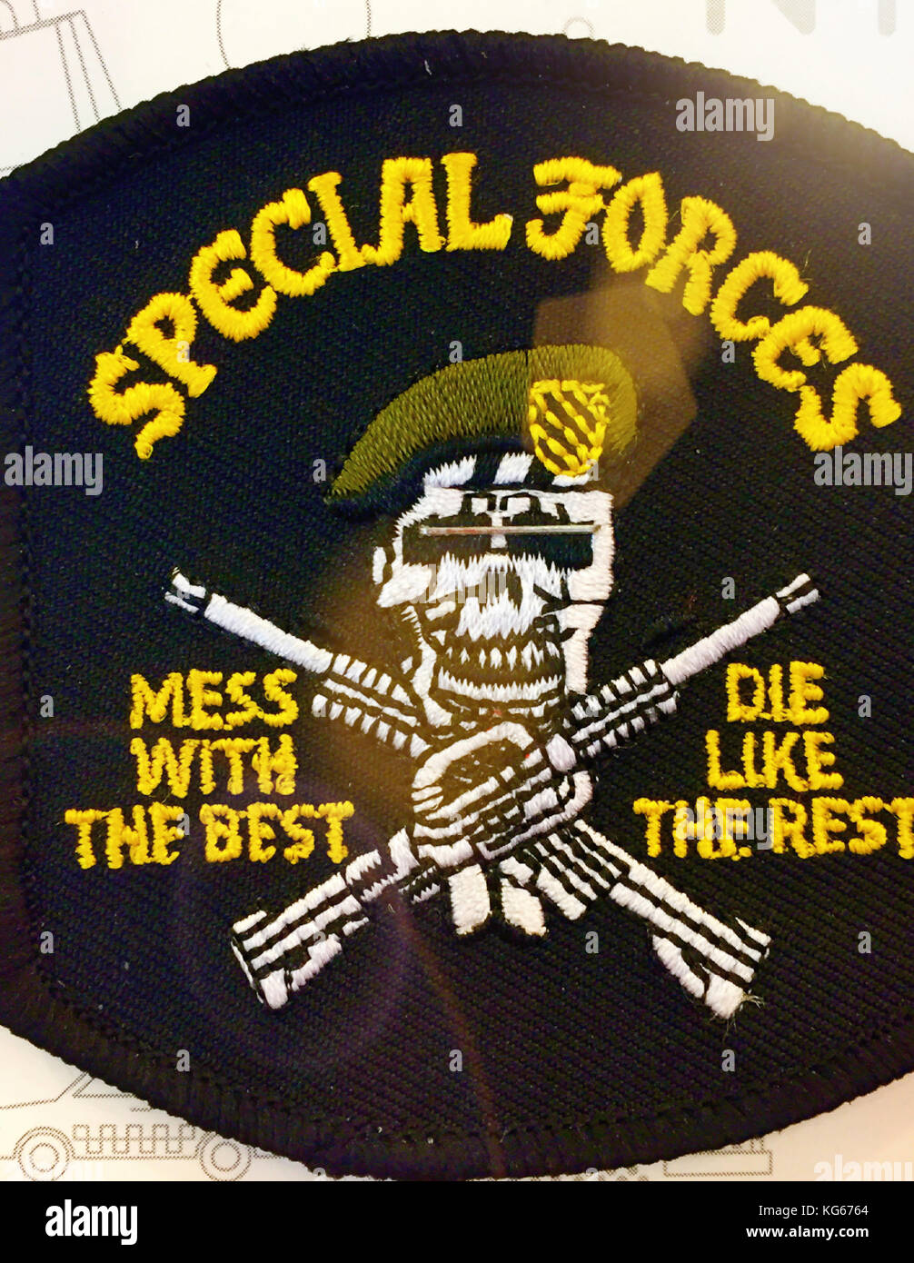 Special Forces Patch, NYC, USA Stock Photo