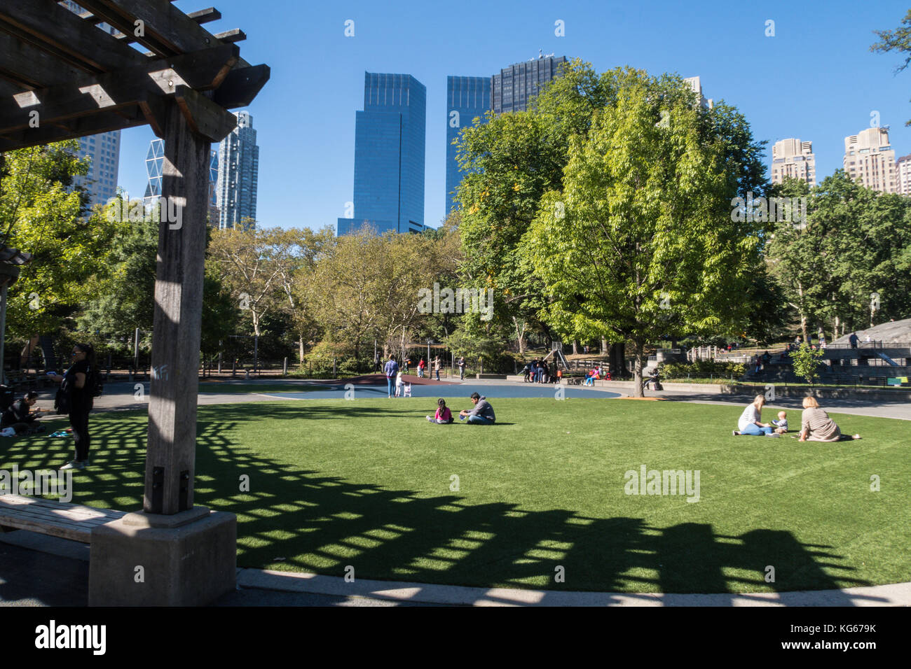 Heckscher Playground in Central Park, NYC, USA Stock Photo