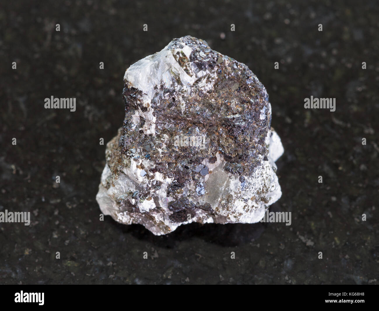 macro shooting of natural mineral rock specimen rough sphalerite