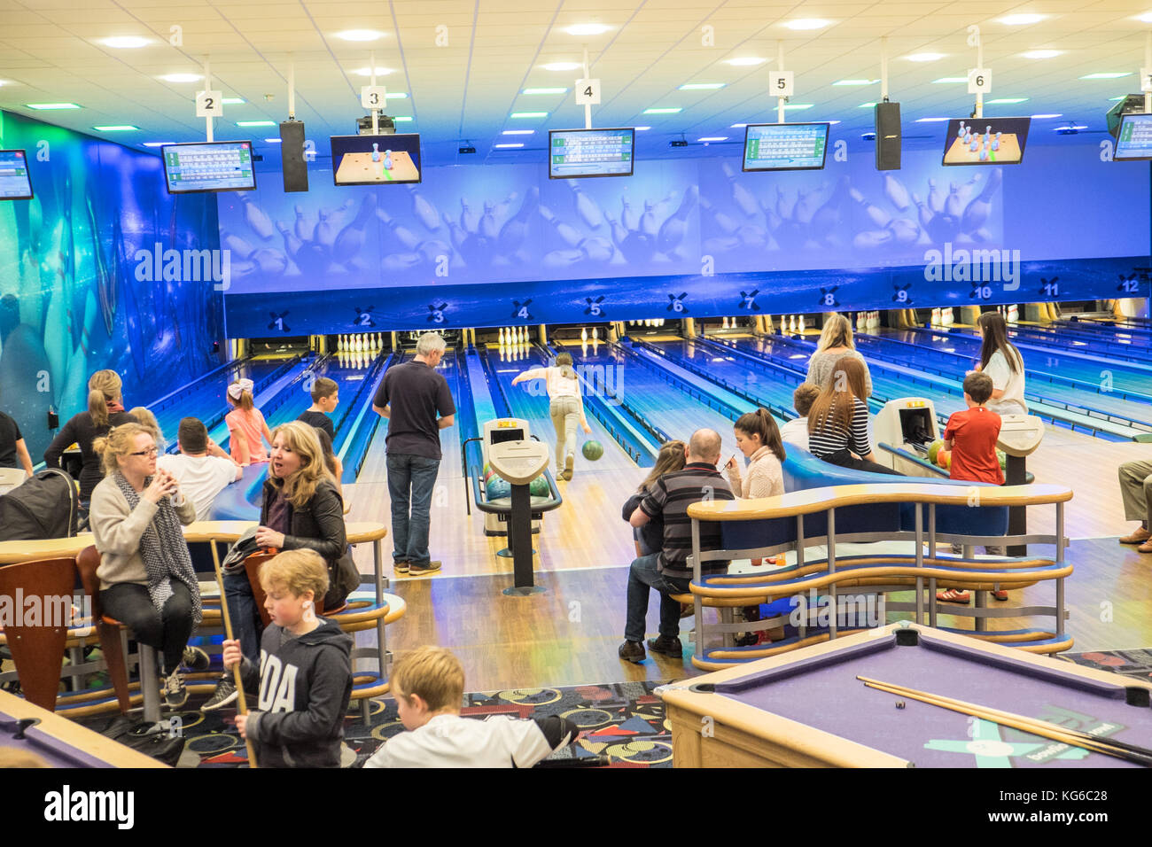 XCEL,Bowling,a,social,enterprise,community,project,founded by, Towy Community,Church,Johstown,Carmarthen,Carmarthenshire,Wales,Welsh,U.K.,UK,Europe, Stock Photo