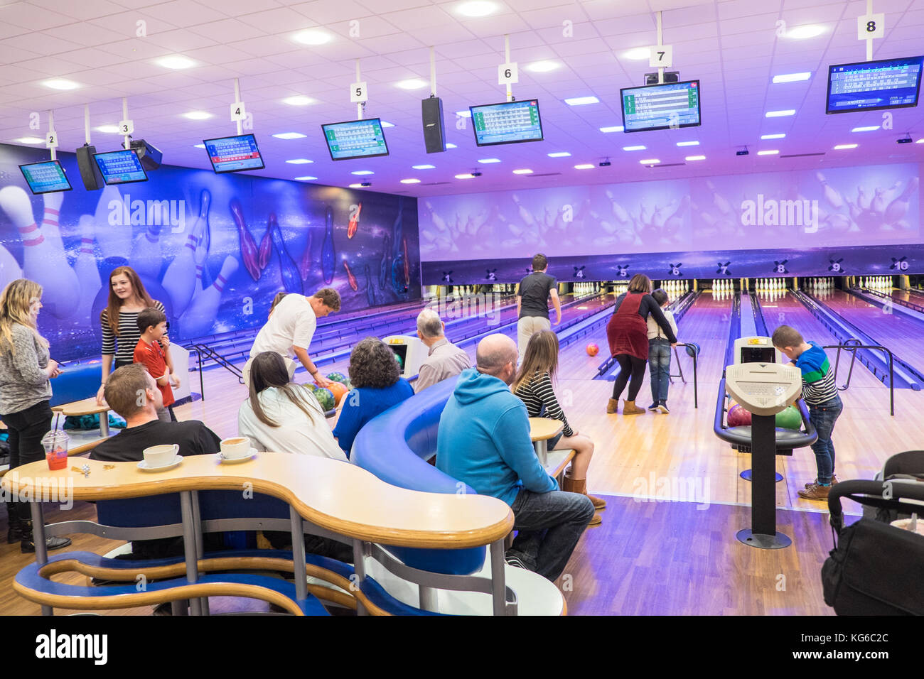 XCEL,Bowling,a,social,enterprise,community,project,founded by, Towy Community,Church,Johstown,Carmarthen,Carmarthenshire,Wales,Welsh,U.K.,UK,Europe, Stock Photo