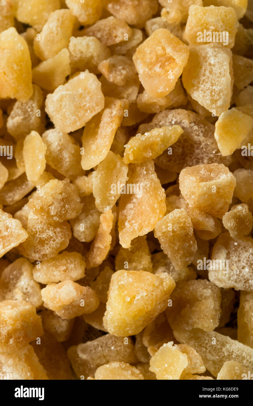 Sweet Organic Crystallized Ginger Candy in a Bowl Stock Photo Alamy