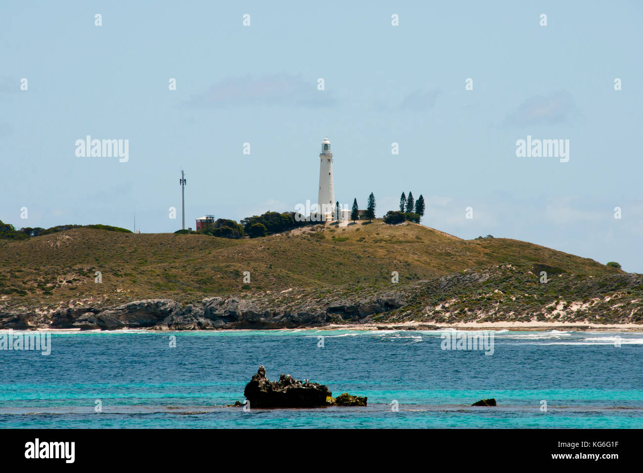 Wadjemup Lighthouse - Rottnest Island - Australia Stock Photo