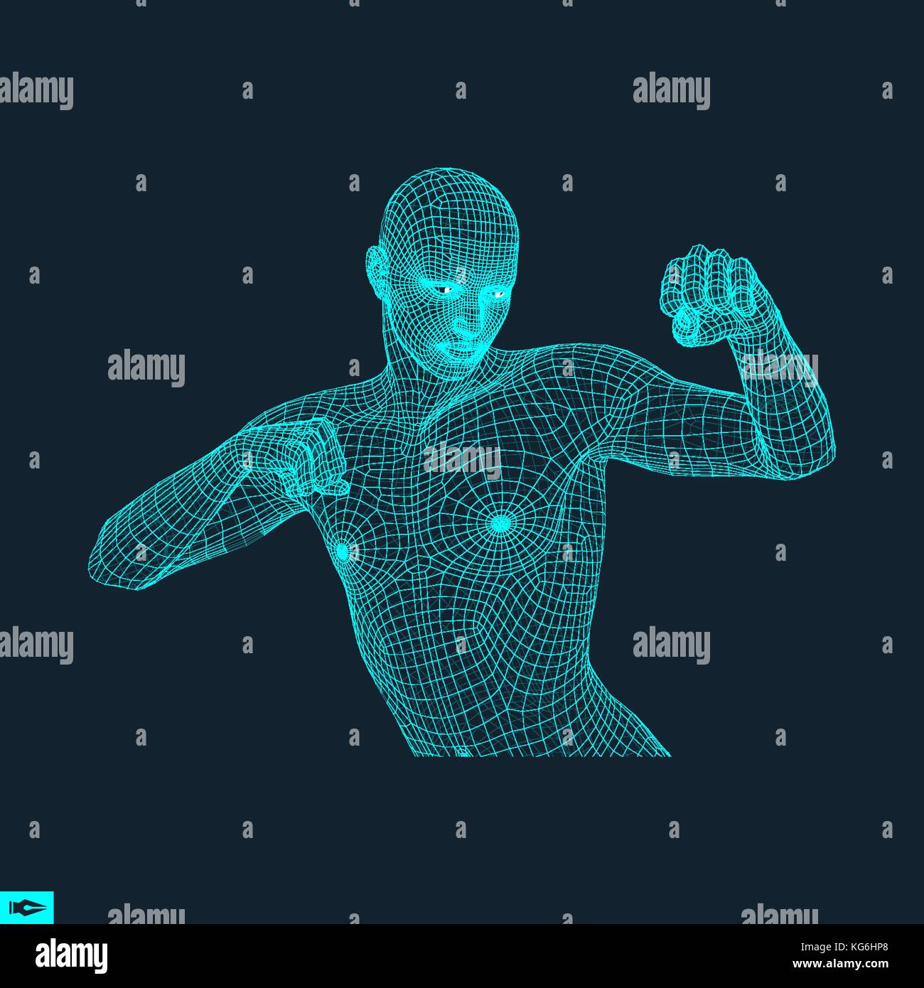 Polygon man Stock Vector Images - Alamy