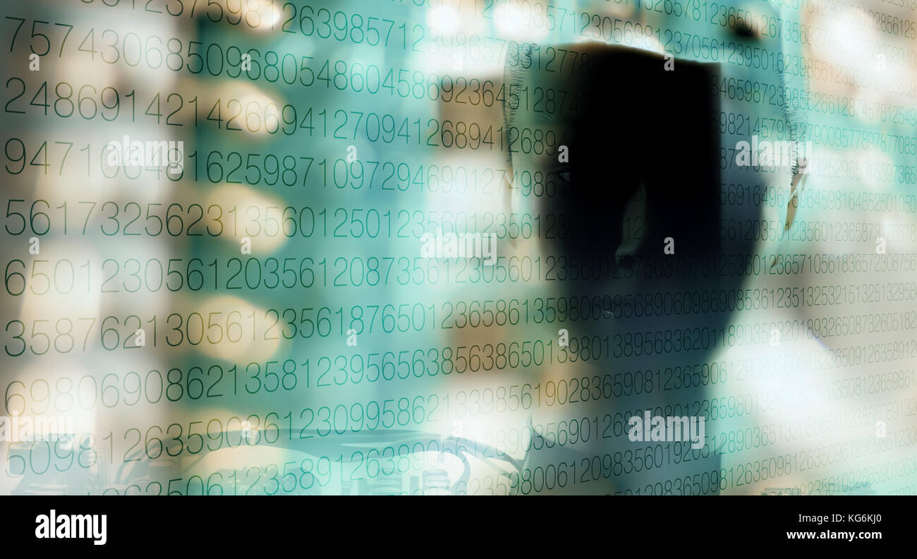 Artificial intelligence neural learning Stock Photo