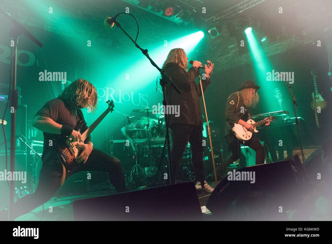 Inglorious perform for a sellout audience at The Brook, Southampton.  Featuring: Drew Lowe, Nathan James, Andreas Erikson Where: Southampton, United Kingdom When: 01 Oct 2017 Credit: WENN.com Stock Photo
