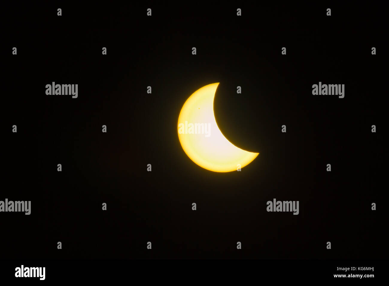 Sonnenfinsternis 2015 Stock Photo