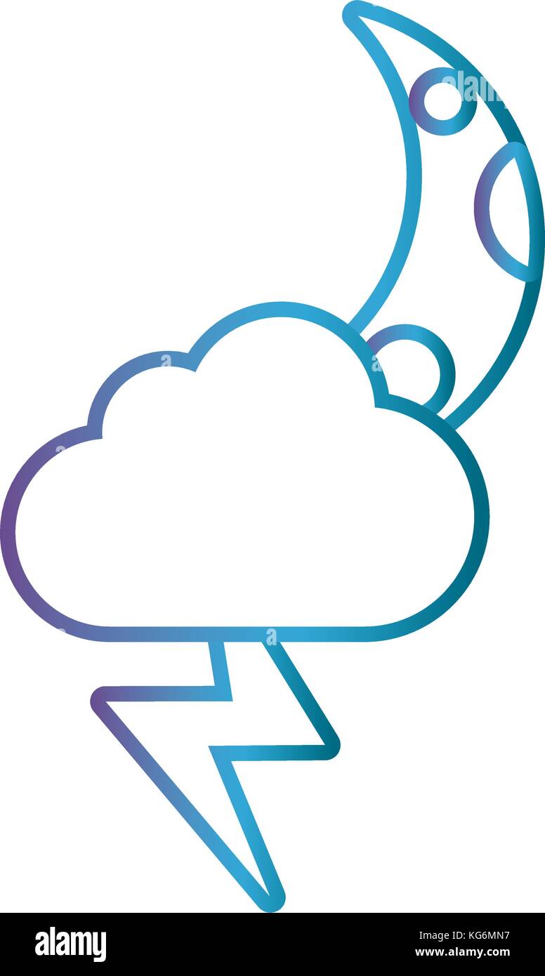 moon and cloud icon Stock Vector Image & Art - Alamy