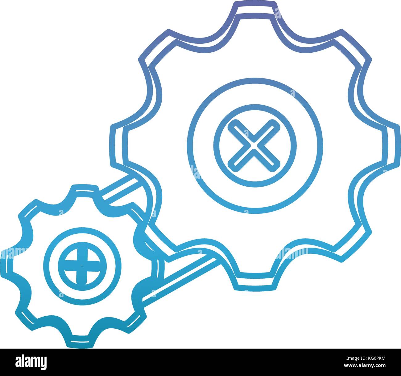 gear wheels icon Stock Vector Image & Art - Alamy