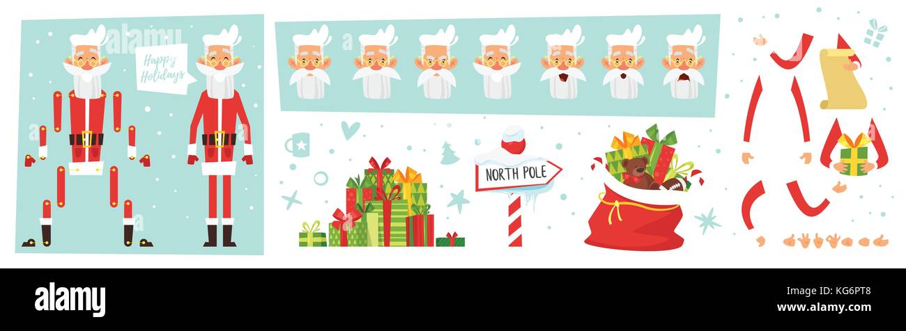Santa Claus for animation Stock Vector Image & Art - Alamy